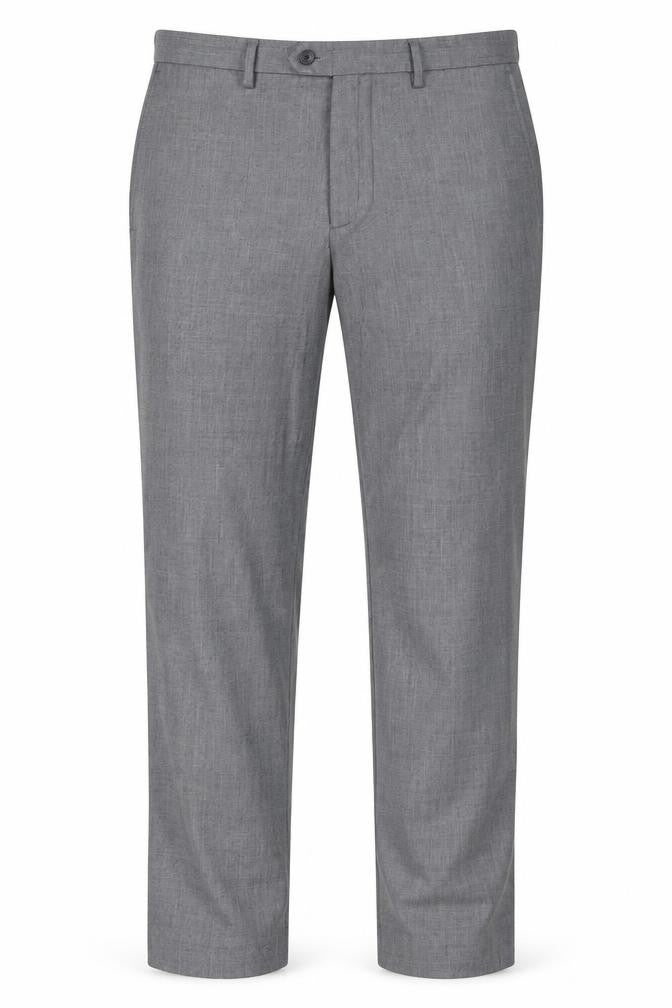 Cedar Wood State Men's Grey 36R Regular Fit Dress Trousers