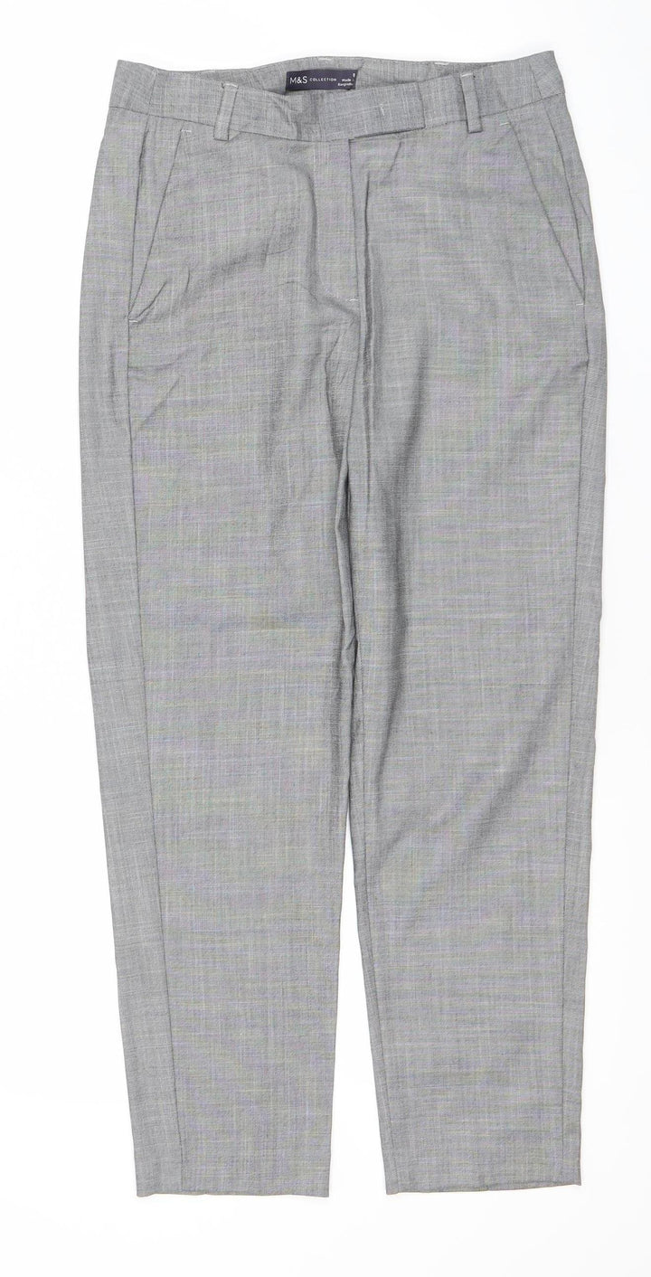 Marks and Spencer Women’s Grey Size 8 Dress Pants Straight Leg Workwear