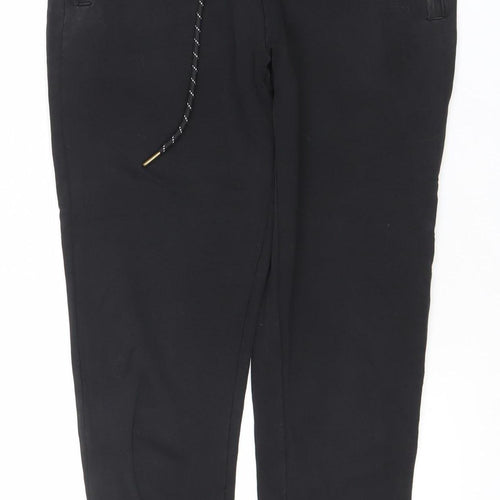 INSIVE Men’s Black Cotton Joggers Size M Tapered Activewear Trousers