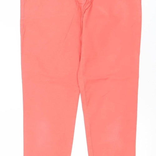 Boden Womens Pink Slim Fit Straight Jeans Cotton Elastane Size Regular