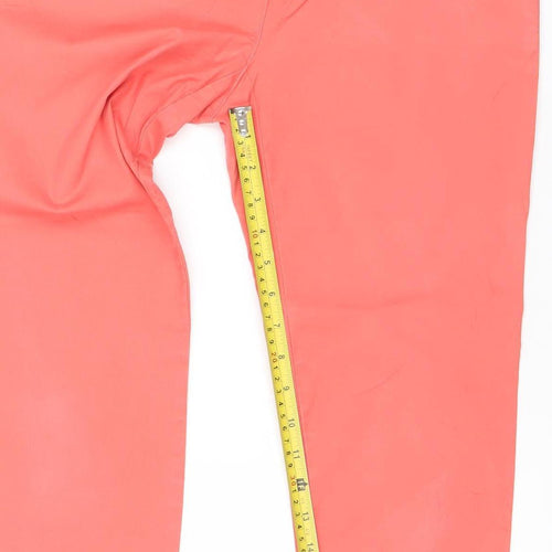 Boden Womens Pink Slim Fit Straight Jeans Cotton Elastane Size Regular