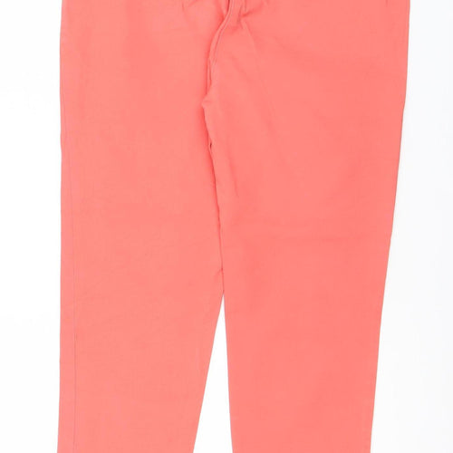 Boden Womens Pink Slim Fit Straight Jeans Cotton Elastane Size Regular