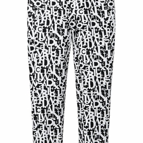 That's Me Womens Black White Geometric Leggings Size 10 Slim Fit