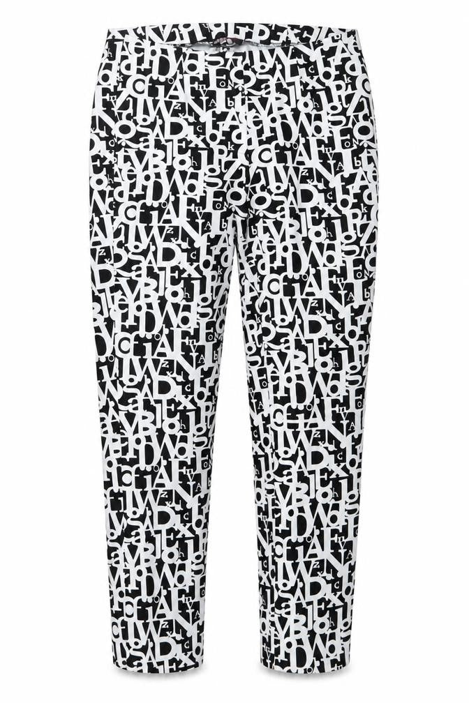 That's Me Womens Black White Geometric Leggings Size 10 Slim Fit