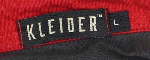 Kleider Men’s Black Polo Shirt L Geometric Pocket Short Sleeve