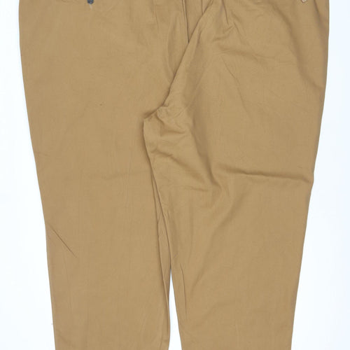 WOODBRIE Mens Brown 62 Khaki Jeans Cotton Regular Fit
