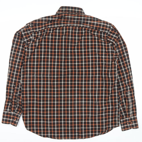 Jazzy Studio Men's Multicoloured Plaid Button-Up Shirt M Regular Fit