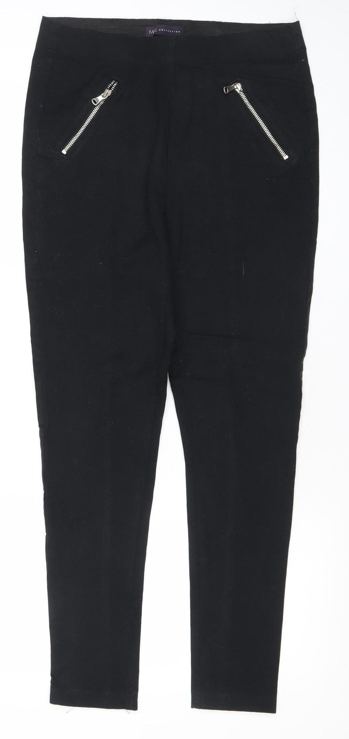 Marks and Spencer Women’s Black Slim Skinny Jeans Size 10 with Zip Accents