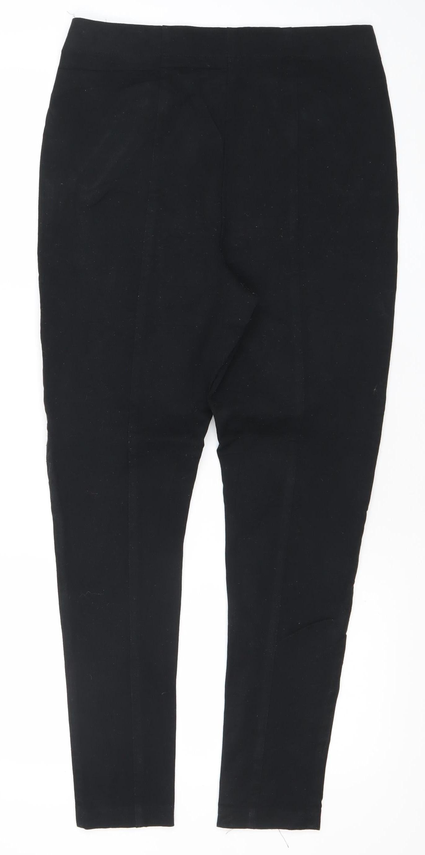 Marks and Spencer Women’s Black Slim Skinny Jeans Size 10 with Zip Accents