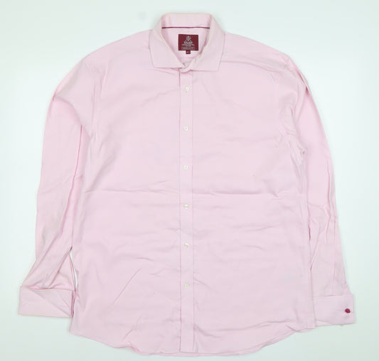 Taylor & Wright Men’s Pink 16.5 Regular Fit Cotton Dress Shirt