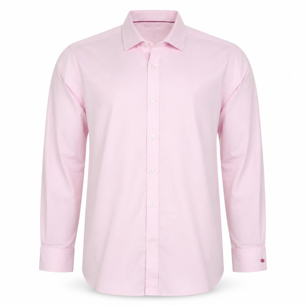Taylor & Wright Men’s Pink 16.5 Regular Fit Cotton Dress Shirt