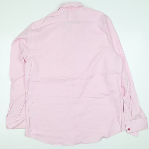 Taylor & Wright Men’s Pink 16.5 Regular Fit Cotton Dress Shirt