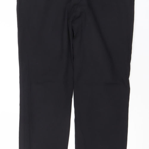 Massimo Dutti Womens Black Slim Dress Pants Size 12 Workwear