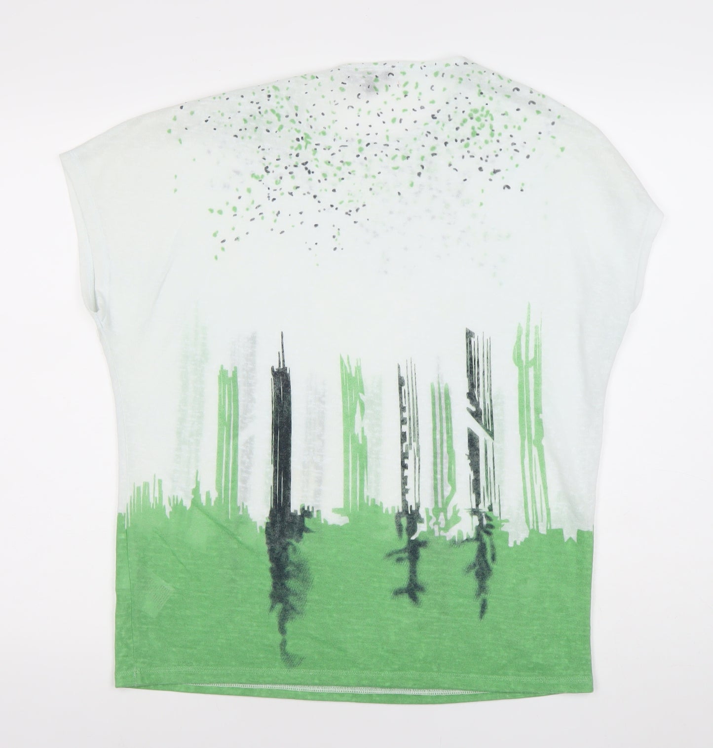 Marese Women’s Green Relaxed Fit Short Sleeve T-Shirt Size L
