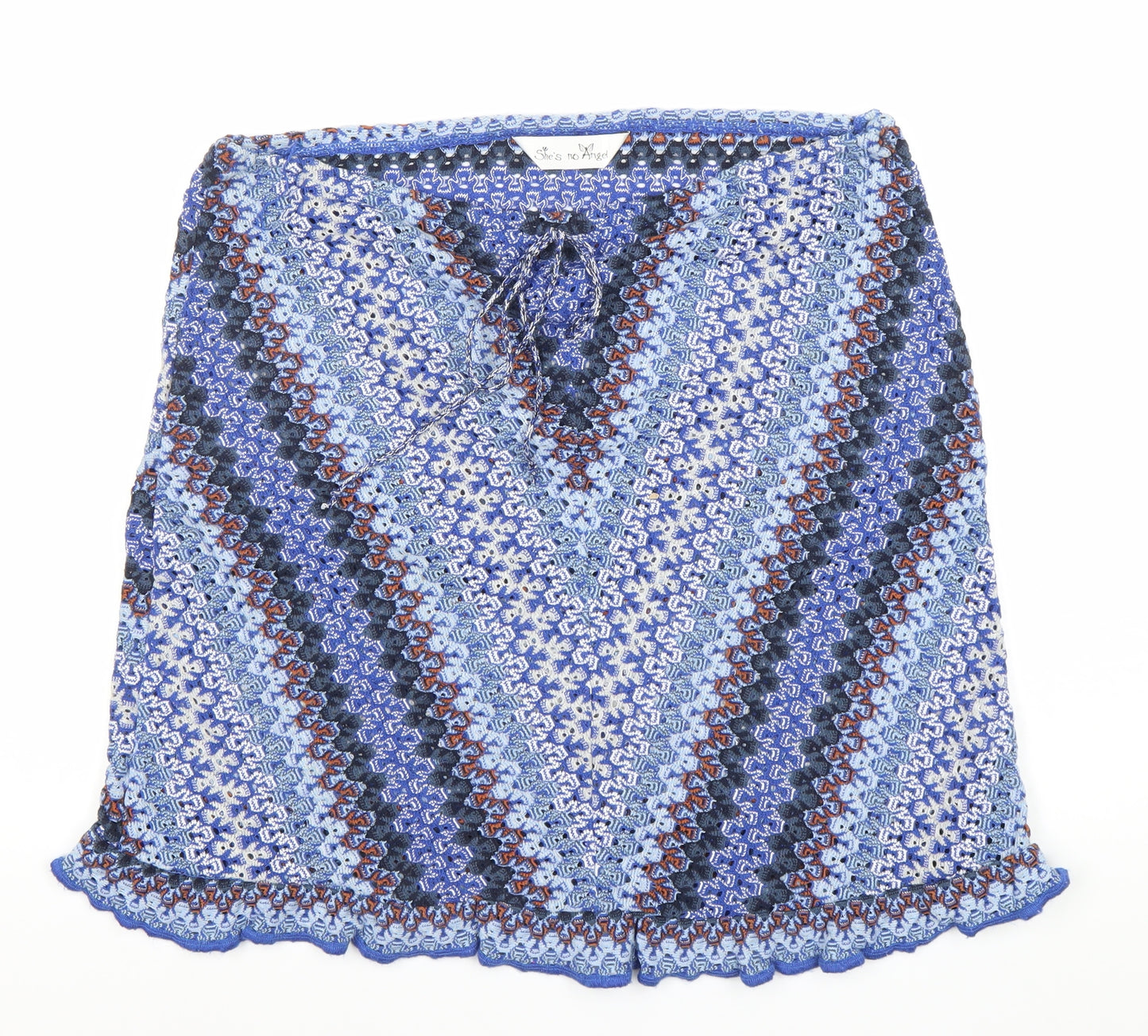 She's No Angel Women's Blue Size 16 Knit Pencil Skirt