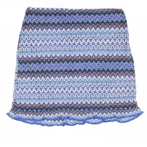 She's No Angel Women's Blue Size 16 Knit Pencil Skirt