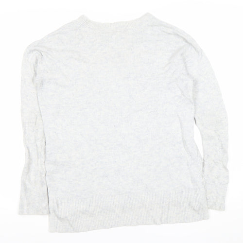 GAP Women’s Grey Wool Cotton Blend XS Pullover Jumper