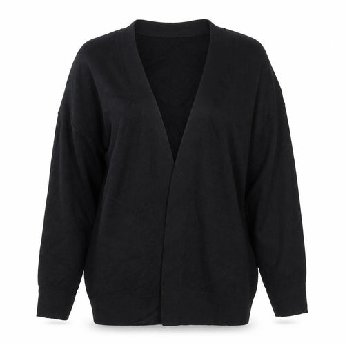 H&M Womens Black V-Neck Knit Cardigan Medium M Long Sleeve