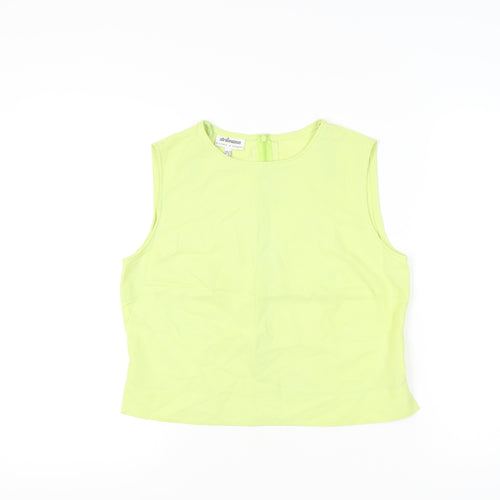 Steilmann Womens Green Sleeveless Tank Top Size 16 Viscose Blend