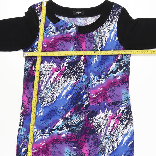 Klass Women’s Multicoloured Tunic Top M 3/4 Sleeve Boat Neck
