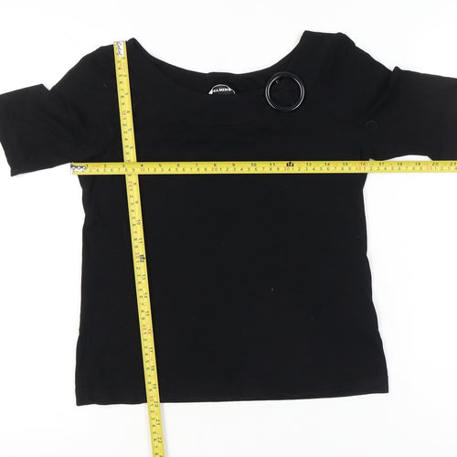 Gerry Weber Women’s Black Size 10 Boat Neck Stretch T-Shirt