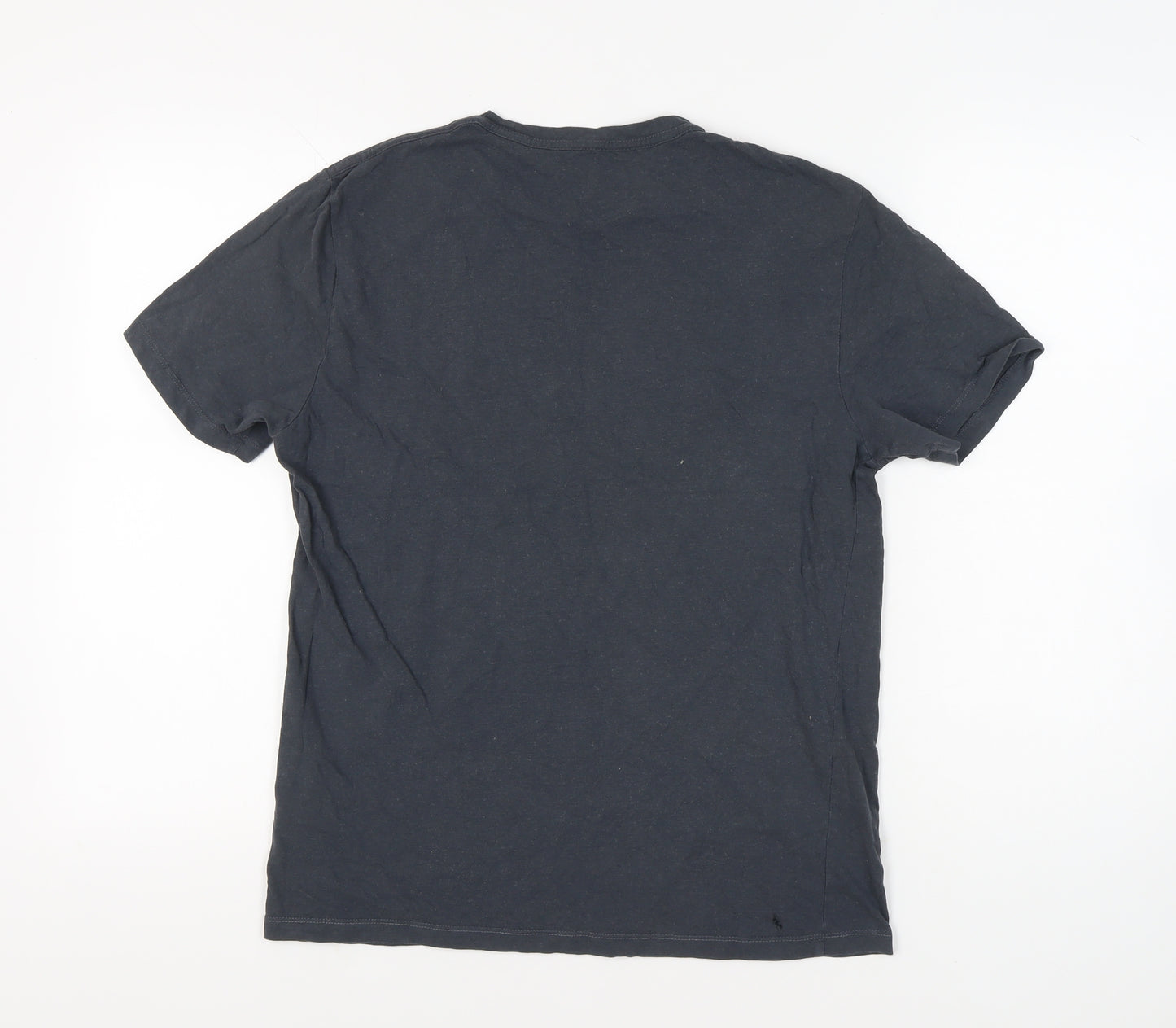 AllSaints Men's Black Slim Fit Cotton T-Shirt Size L