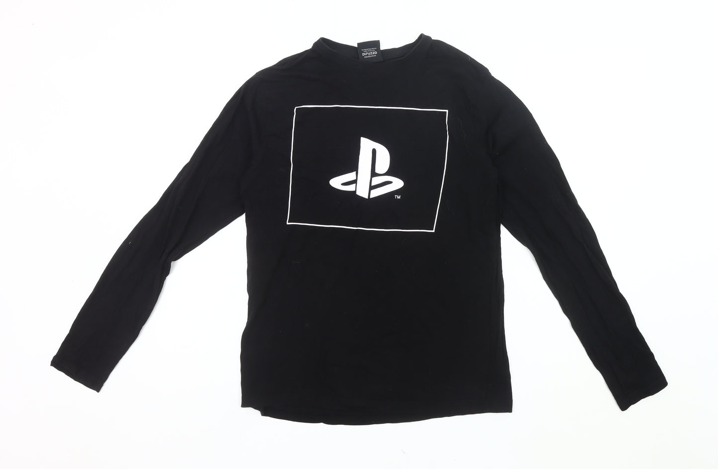 Difuzed PlayStation Men’s Black XS Long Sleeve Graphic T-Shirt