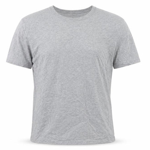BOSS Mens Grey Cotton Crew Neck Short Sleeve T-Shirt M