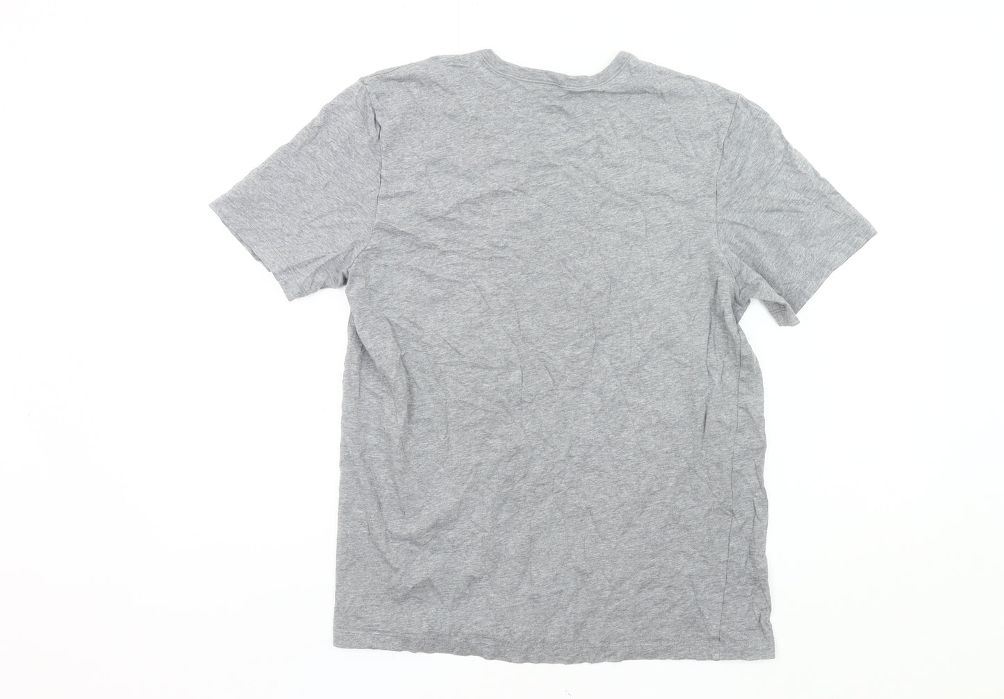 BOSS Mens Grey Cotton Crew Neck Short Sleeve T-Shirt M