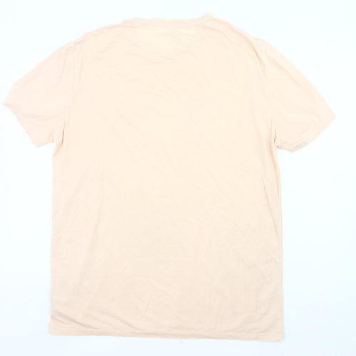Ralph Lauren Men’s Beige Stretch Cotton Crew Neck Pocket T-Shirt M