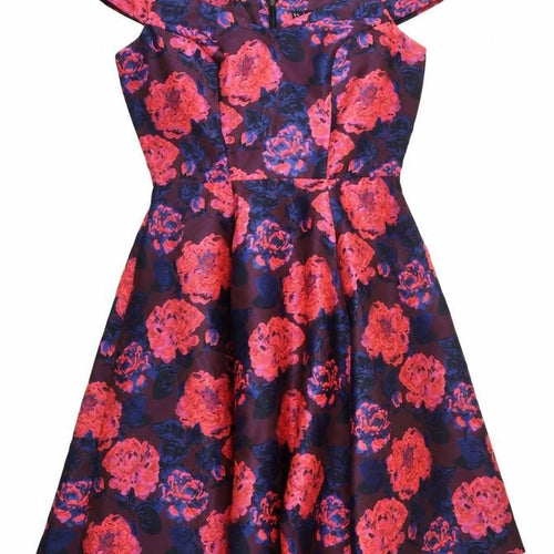 Myleene Klass Women’s Multicoloured Floral Fit & Flare Dress UK 10