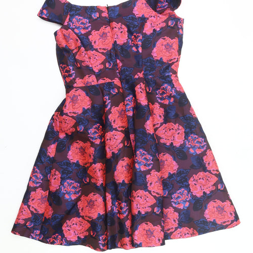 Myleene Klass Women’s Multicoloured Floral Fit & Flare Dress UK 10
