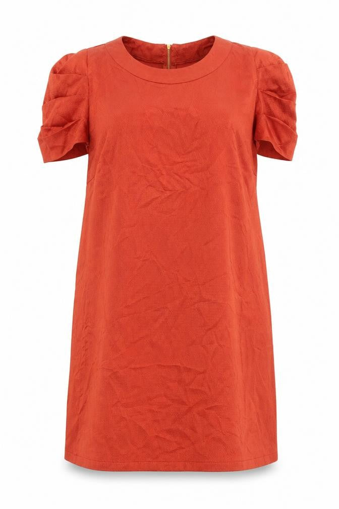 South Women’s Red Shift Dress Size 20 Short Sleeve Zip Back