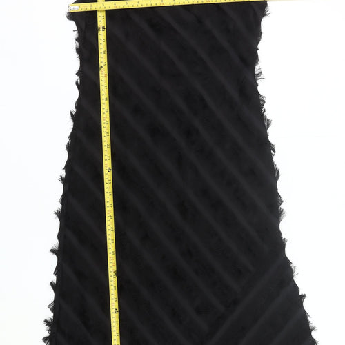 Great Plains Women’s Black Slip Dress Size S Midi Sleeveless Fringe
