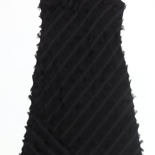 Great Plains Women’s Black Slip Dress Size S Midi Sleeveless Fringe