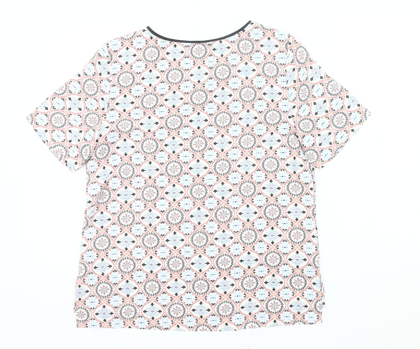 Marks and Spencer Womens Multicoloured Size 12 Geometric T-Shirt