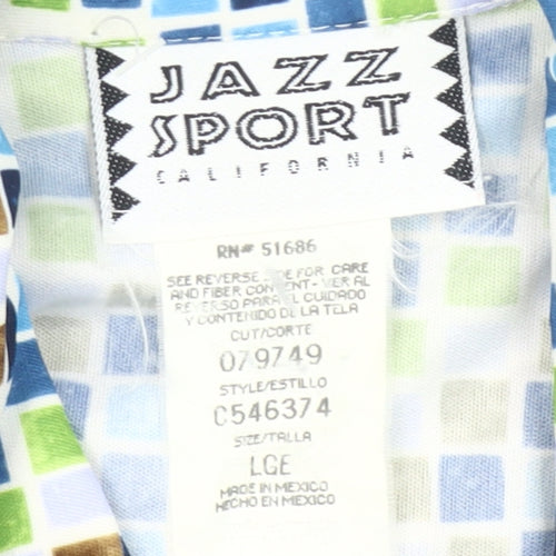 Jazz Sport California Women’s Multicoloured Geometric Button-Up Shirt L
