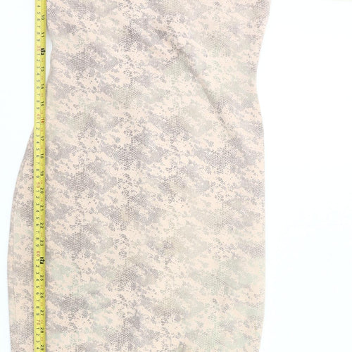 Missguided Women’s Beige Animal Print Slip Dress Size 8