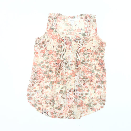 Motherhood Maternity Women’s Multicoloured Floral Sleeveless Tunic Blouse Size 8