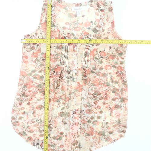 Motherhood Maternity Women’s Multicoloured Floral Sleeveless Tunic Blouse Size 8