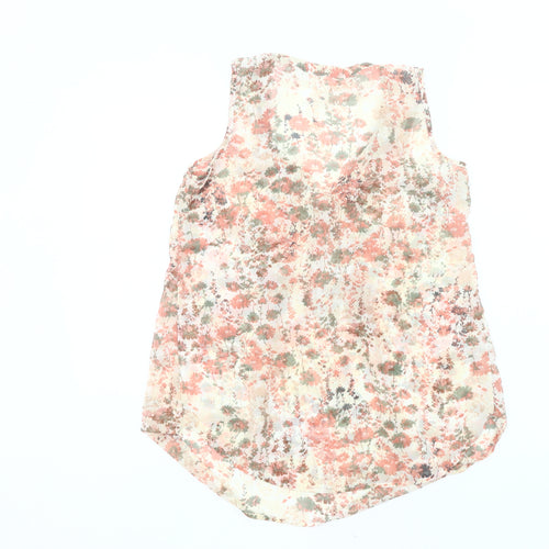 Motherhood Maternity Women’s Multicoloured Floral Sleeveless Tunic Blouse Size 8