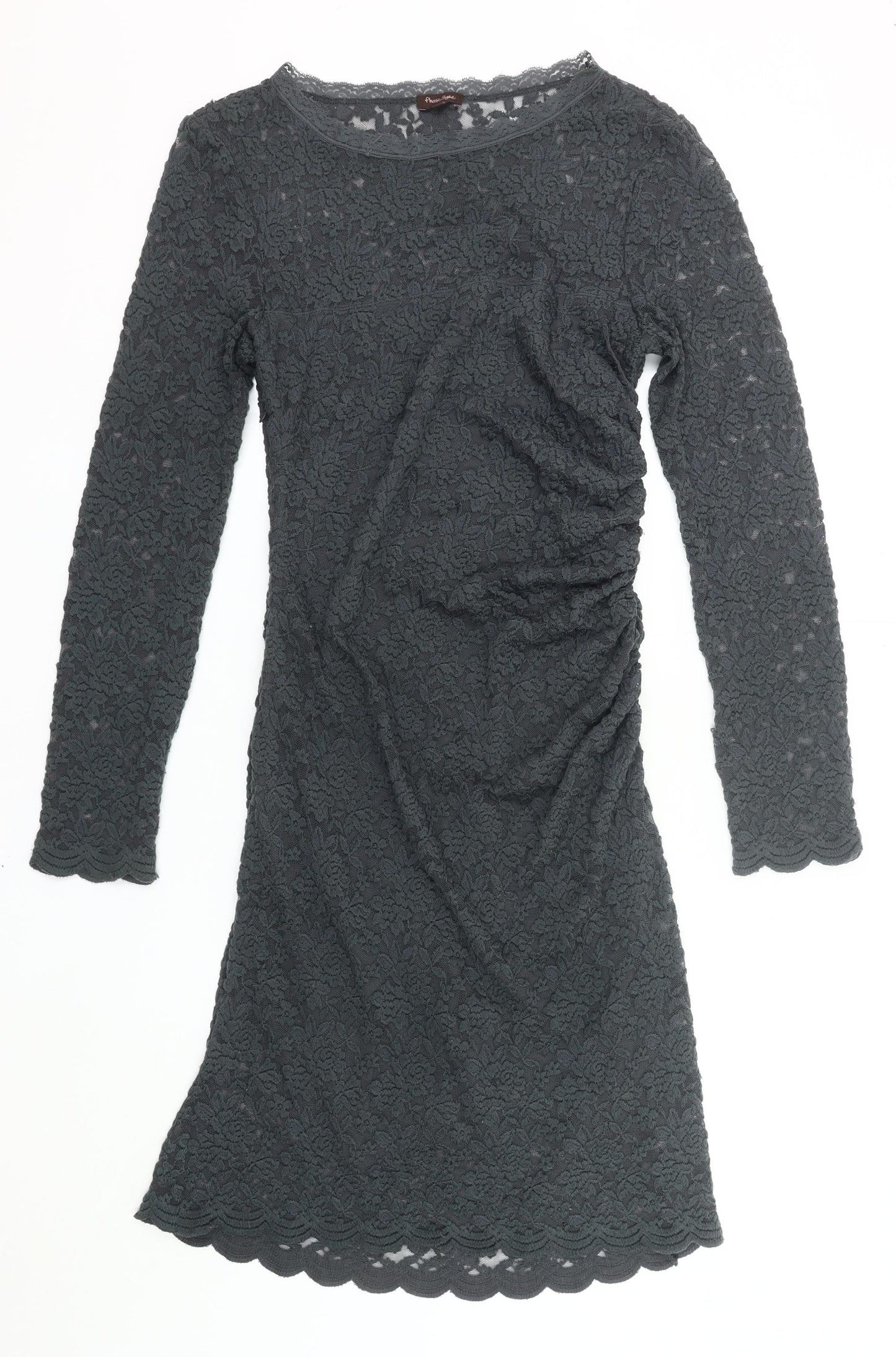 Phase Eight Women’s Black Lace Bodycon Dress Size 14 Knee Length
