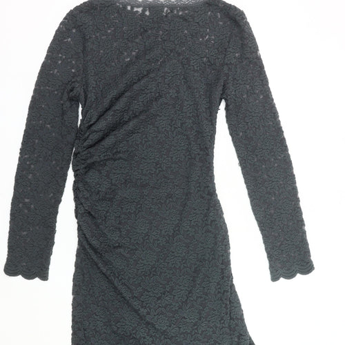 Phase Eight Women’s Black Lace Bodycon Dress Size 14 Knee Length