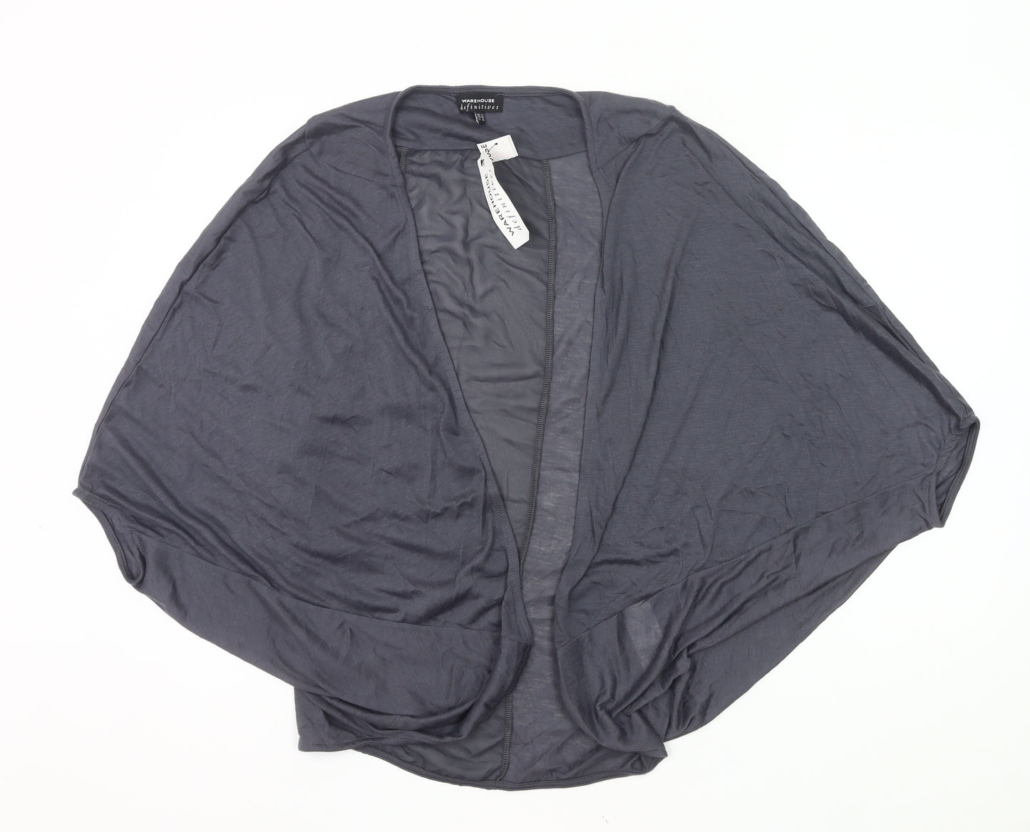 Warehouse Women’s Grey Kimono Style Blouse UK 12 Relaxed Fit