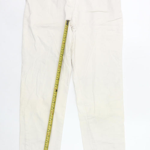 Green Lamb Womens Ivory Chino Trousers Size 12 Straight Leg