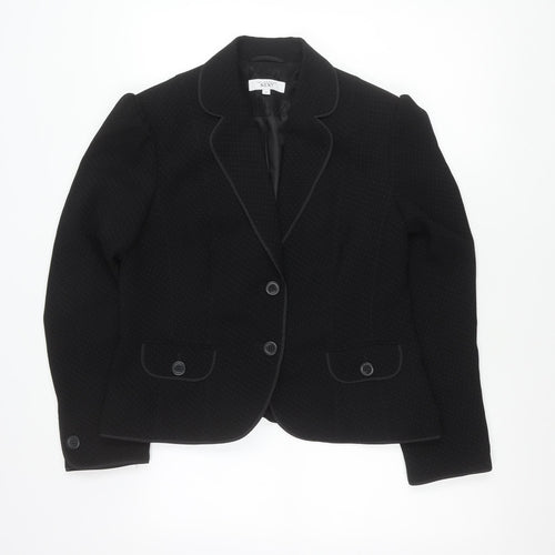 Next Women’s Black Tailored Suit Jacket Size 16 Polka Dot Formal