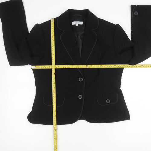 Next Women’s Black Tailored Suit Jacket Size 16 Polka Dot Formal