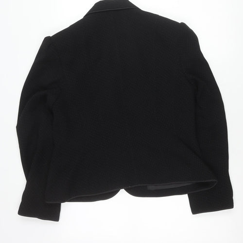 Next Women’s Black Tailored Suit Jacket Size 16 Polka Dot Formal