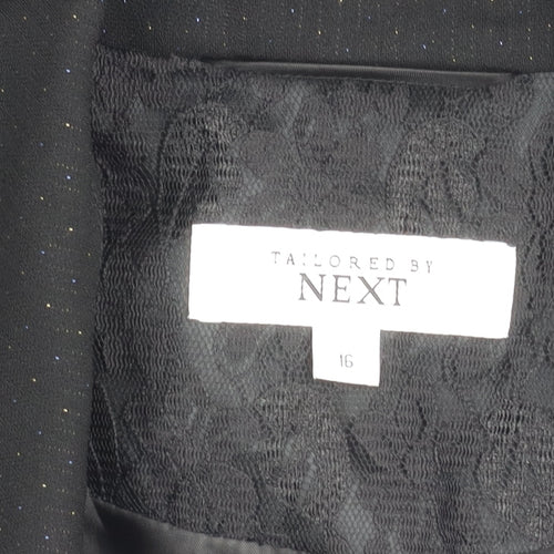 Next Women’s Black Tailored Suit Jacket Size 16 Polka Dot Formal