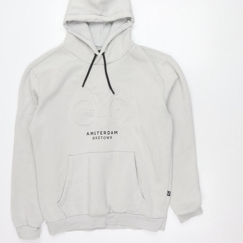 FOX Originals Men's Grey L Pullover Hoodie Graphic Cycling